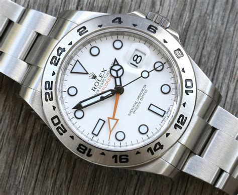 vintage rolex explorer white dial|rolex explorer ii 42mm polar.